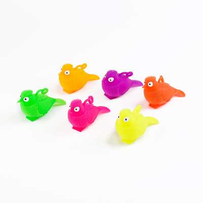 2019 hot sale christmas wholesale bird yoyo light up puffer ball toys