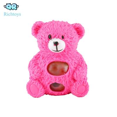 Squishy Pressure Ball Stress Reliever bear Toys Grape Balls